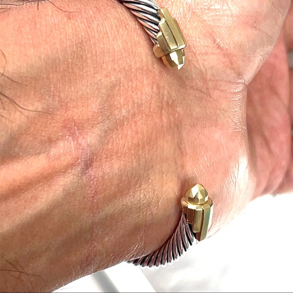 New David Yurman Empire Collection Bracelet Gold Silver - Picture 2 of 5